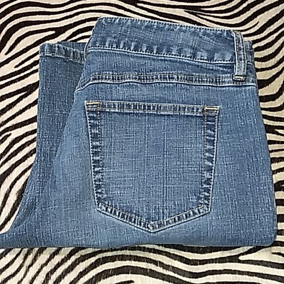 LOFT blue denim bootcut slit pocket jeans - Picture 1 of 14